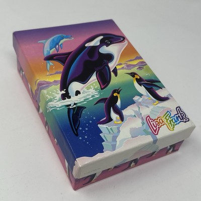 Vintage Lisa Frank Max Splash Whale Dolphin Stationery Box W