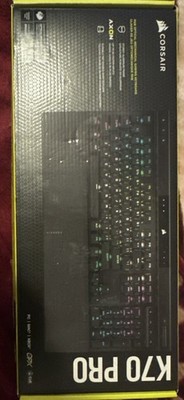Corsair K70 PRO RGB Mechanical Wired Gaming Keyboard Black optical axis