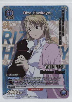 2023 Union Arena TCG - Promos UEPR Riza Hawkeye R (Winner Stamp) #FMA-1-050