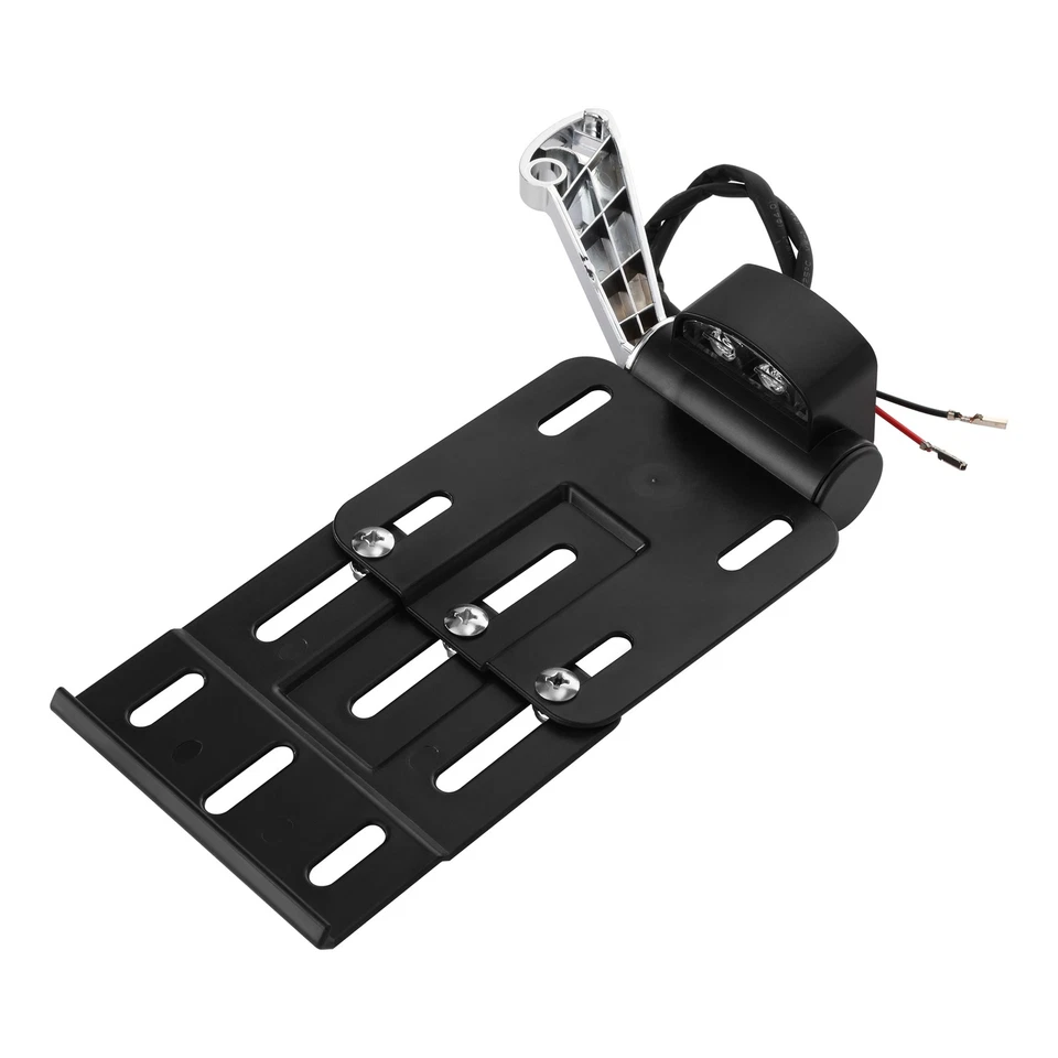 LED Light Side Mount License Plate Holder Fit For Harley Sportster XL 2004-2016 - Image 2 of 4