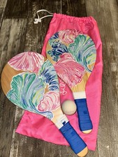Lilly Pulitzer Recess Pickleball Racquet Paddle Set With Case