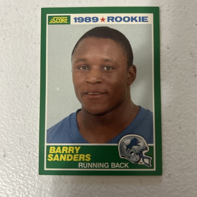 1989 Score BARRY SANDERS 257 Rookie Card