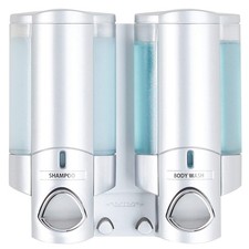 Better Living Aviva Shower Dispenser 2 Chamber, Wall Mount Shower Soap Dispen...