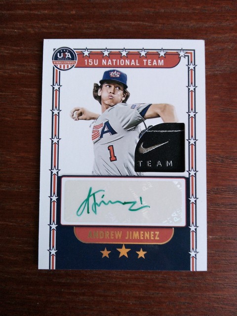 Andrew Jimenez - 2024 Panini Stars and Stripes - NTSAJ - AU, PA - 1/2 NIKE Patch