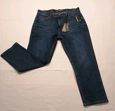 NWT Stone Falcon Men's Athletic Fit Jeans Size 36x30 Blue Denim