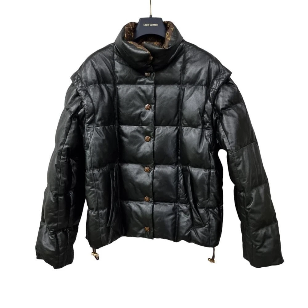LOUIS VUITTON（LV） Louis Vuitton Monogram Giacca imbottita in pelle oversize collo alto 38 73979594