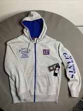 NY New York Giants NFL Zip Hoodie Sweatshirt, Size L NWT Grey
