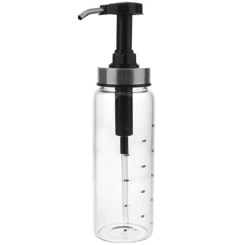 300 Ml Dressing Jar Sauce Squeeze Pump Dispenser Portable - Picture 3 of 12