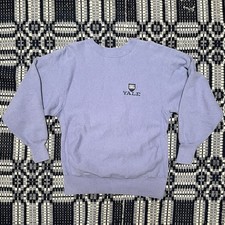 VTG 90s Champion Reverse Weave Yale Crewneck Sweatshirt Collegiate Size L Mens