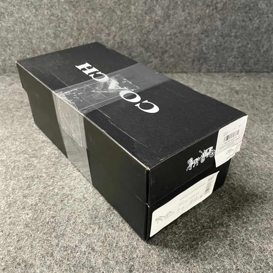 Sandalias de cuero COACH Margot para mujer talla US 7 B negras Foto 2 de 4