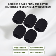 Mudder 5 Pack Foam Mic Cover Handheld Microphone Windscreen 5 Pack