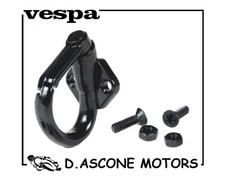 GANCIO PORTABORSA IN ALLUMINIO NERO X VESPA