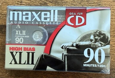 Maxell XLII 90 Type II High Bias Magnetite 90 Min Cassette Tape