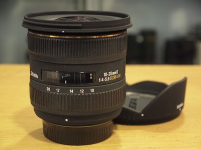 Sigma EX DC HSM 10-20mm F4-5.6 Weitwinkel Zoomobjektiv für Nikon. St Nr u19450