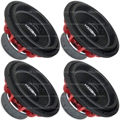 4 pack x HyperPower 12'' inch Subwoofer Dual Voice Coil 4+4 ohm 1000-W RMS each