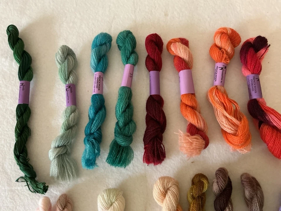 Overdyed Floss NEEDLE NECESSITIES Wool 16 Skeins 37 YDS EACH Assorted Color - Image 3 of 4