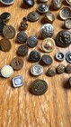 Metal Vtg & Antique Buttons Military 2 Layer Mother Of Pearl Elvis Eagles — photo 4