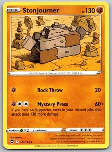 Stonjourner 101/195 Silver Tempest Uncommon Pokemon Card