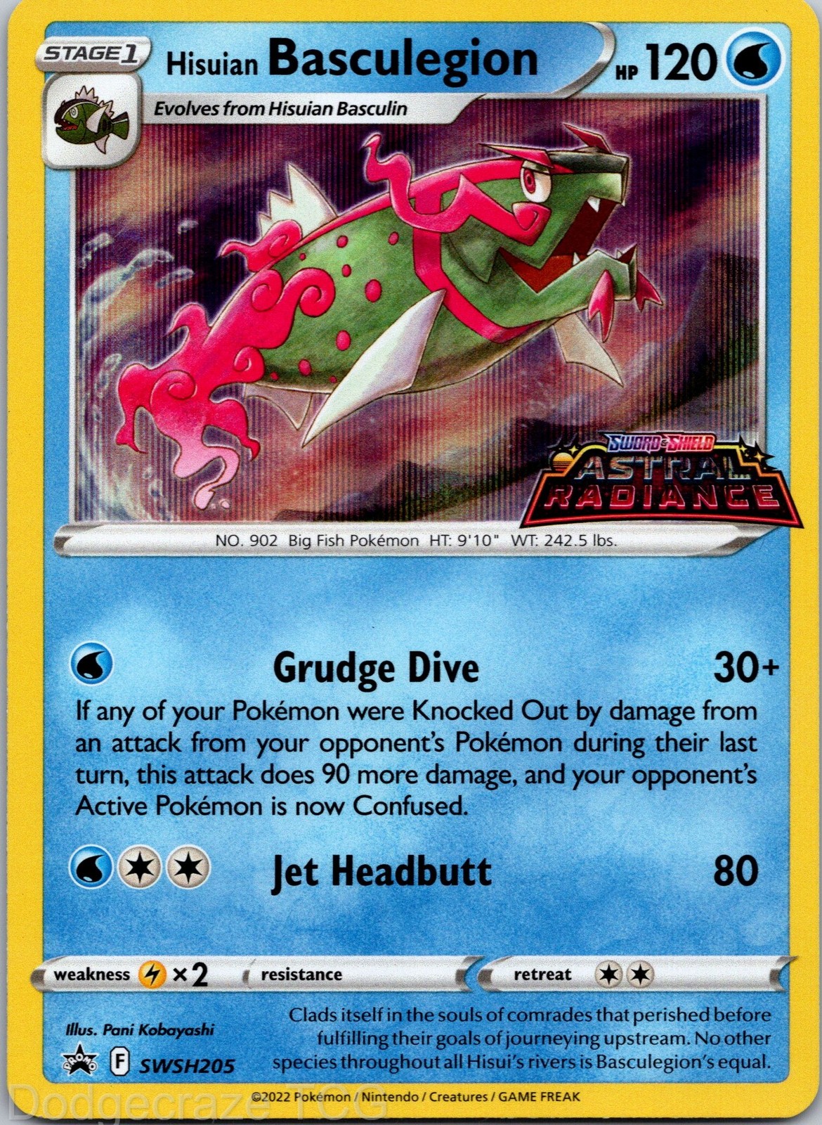 Hisuian Basculegion SWSH205 Promo SWSH Black Star Pokemon NM