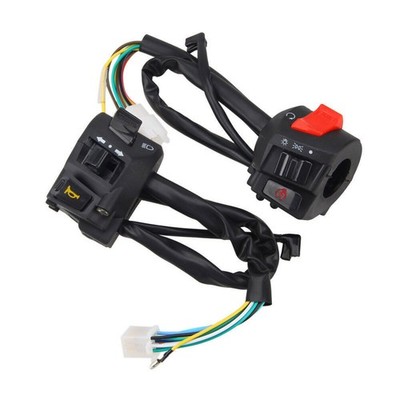7/8''22mm Motorcycle Handlebar Horn Turn Signal Light Horn Control Switch Left&Right