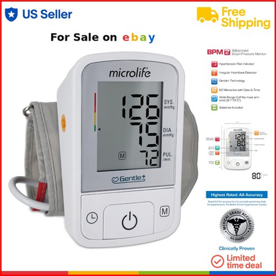 #ad #ad Digital Blood Pressure Monitor Automatic Large Cuff Memory Readings Healthcare $72.97