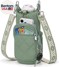Crossbody Water Bottle Bag for Women, Lightweight Insulated Water Bottle Carrier