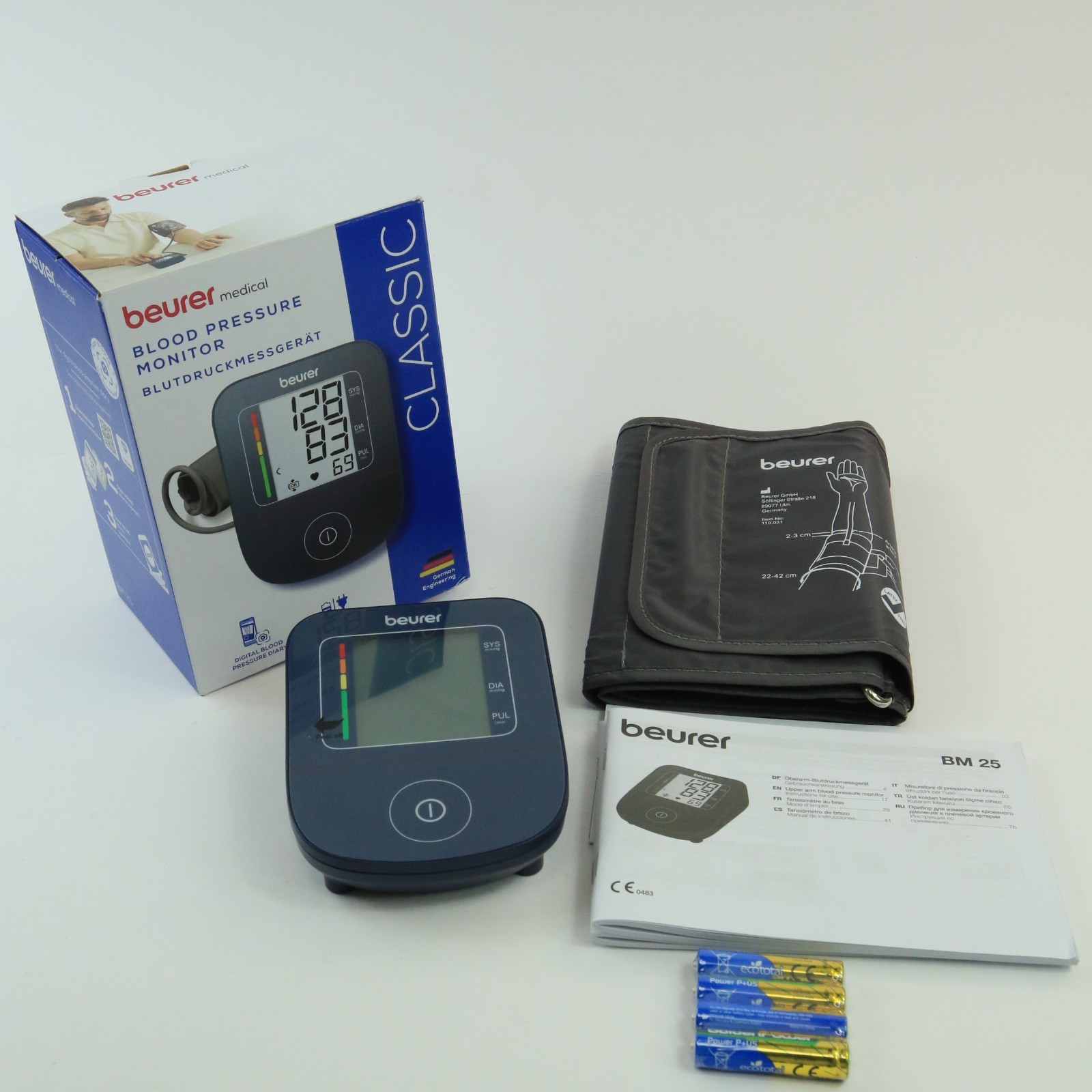Beurer Upper Arm Blood Pressure Monitor Arrhythmia Detection BM25