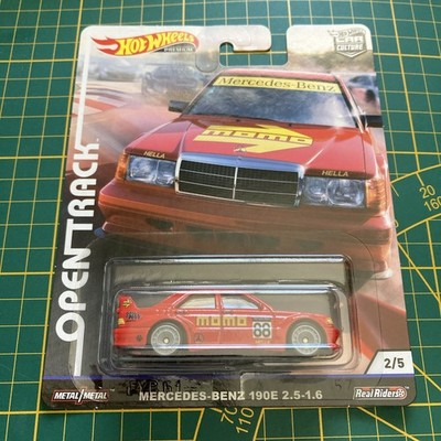 Hot Wheels MERCEDES BENZ 190E 2.5-1.6 OPEN TRACK Premium 2018 OVP aus Sammlung
