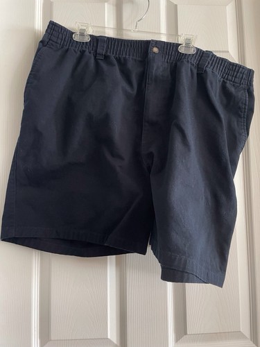 Harbor Bay Shorts Mens Size 2X (42-44 )Elastic Waist Pockets Navy Blue