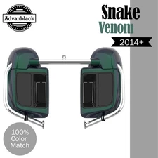 Advanblack Snake Venom Lower Vented Fairing Fits 2014+ Harley Davidson Touring
