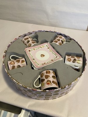 Used  Cardew Children's Chocolates Sweets Porcelain Tea Party Cups & Saucer Set
