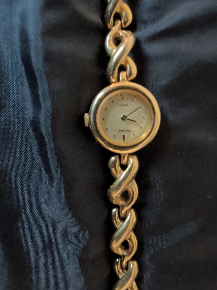 复古 Pulsar 石英女士镀金手表。 需要电池无法正常工作 — 第 2/4 张图片