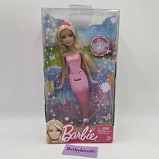 2012 Barbie Fairytale Magic Small Mermaid Bath Play Fun Doll FT KM 8in Blonde