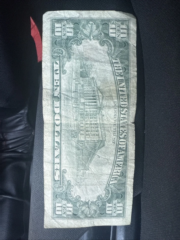 Ancient 10 Dollar Bill 1988 - Image 4 of 4