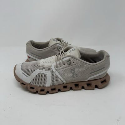 On Cloud 5 Running Gym Training Shoes Sand Rose Brown Comfort Women s 7.5 US