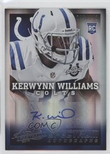 2013 Panini Absolute Rookie Spectrum Silver /299 Kerwynn Williams #153 Auto 0v1