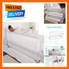 Toddler Bed Rail Guard Swing Down No Tools Needed Fits Twin Full Queen Kids