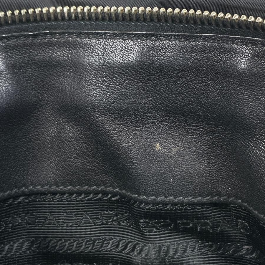 PRADA 2-Way Shoulder Handbag Nylon Black with Shoulder Strap #BS1229 thumbnail 8
