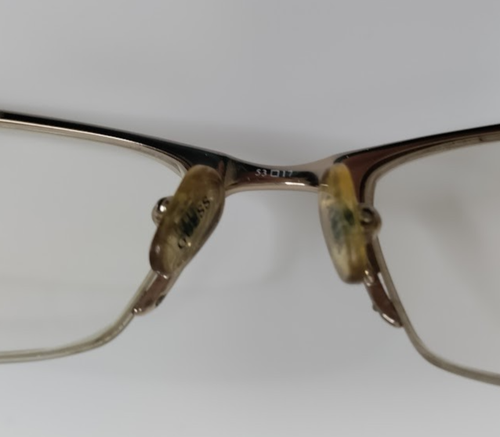 GUESS GU 1568 GLD Half Rim Eyeglasses Frames 53-17-140 Gold Tone Metal / Plastic - Picture 7 of 21