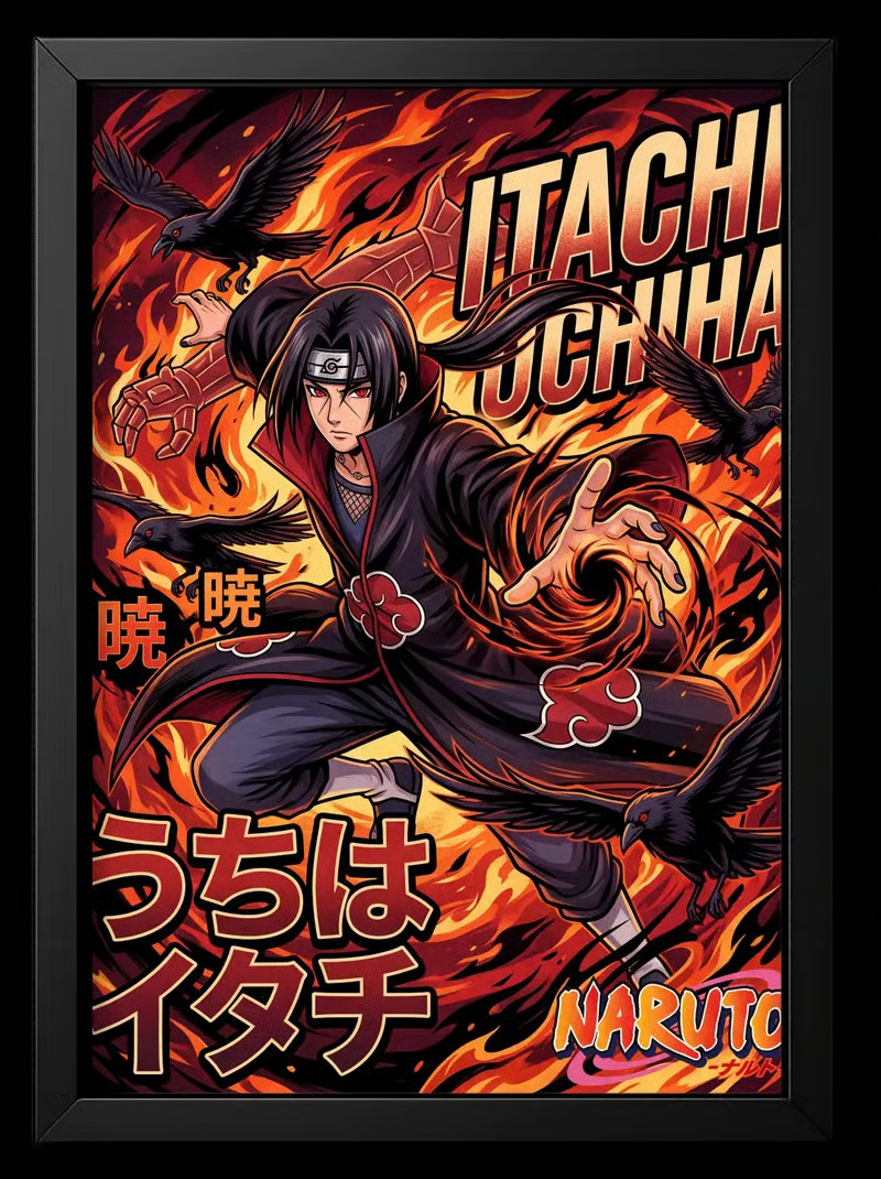 Poster Naruto - Itachi Uchiha Akatsuki Ultra-HD Art Print | eBay