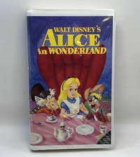 Alice in Wonderland VHS Disney Video Tape Black Diamond Clamshell Nearly New!