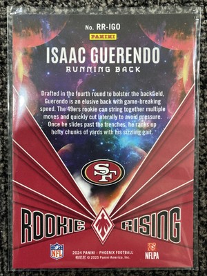 2024 Panini Phoenix Rookie Rising Isaac Guerendo Rookie RC 49ers
