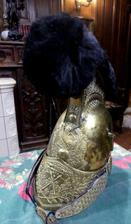 Beau casque d'officier de Sapeur pompier modèle 1821 totalement nettoyé