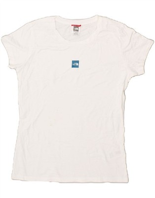 The North Face Damen T-Shirt Oberteil UK 14 Large weiß Baumwolle IG05