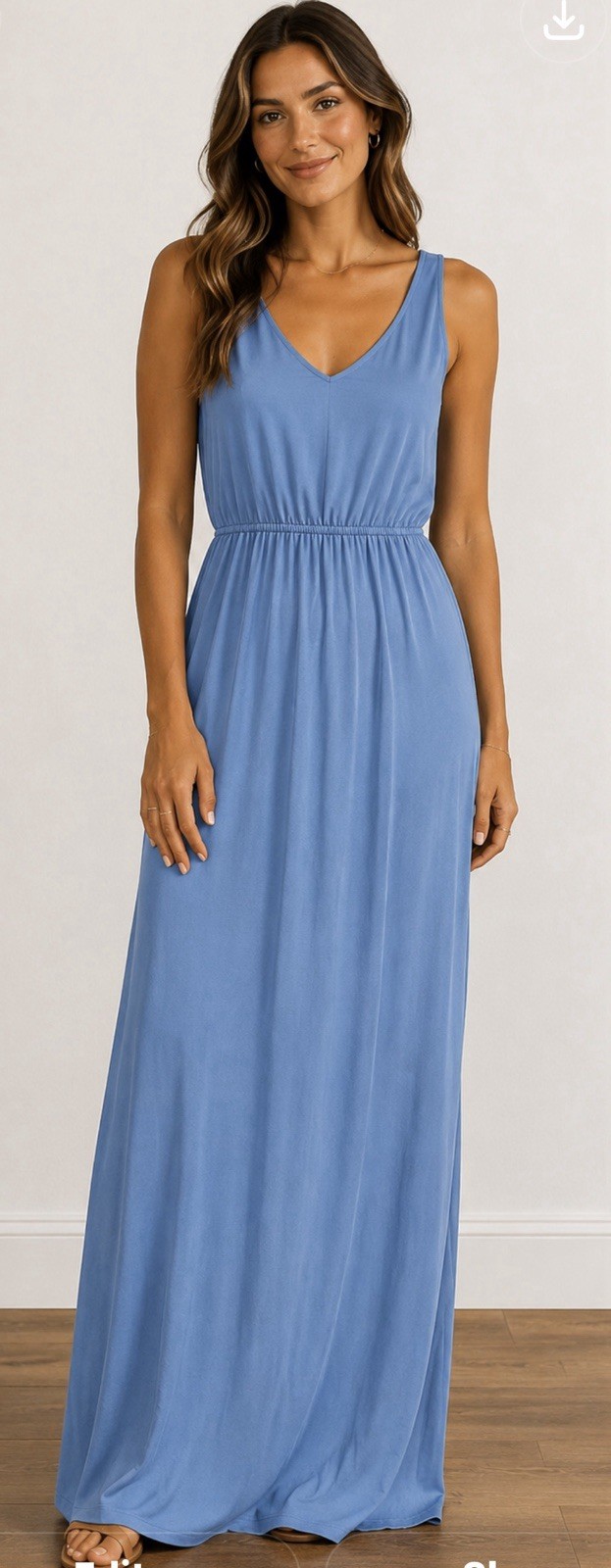 Show Me Your Mumu Kendall Maxi Dress XS Slate Blue Bridesmaid Wedding Formal NWT