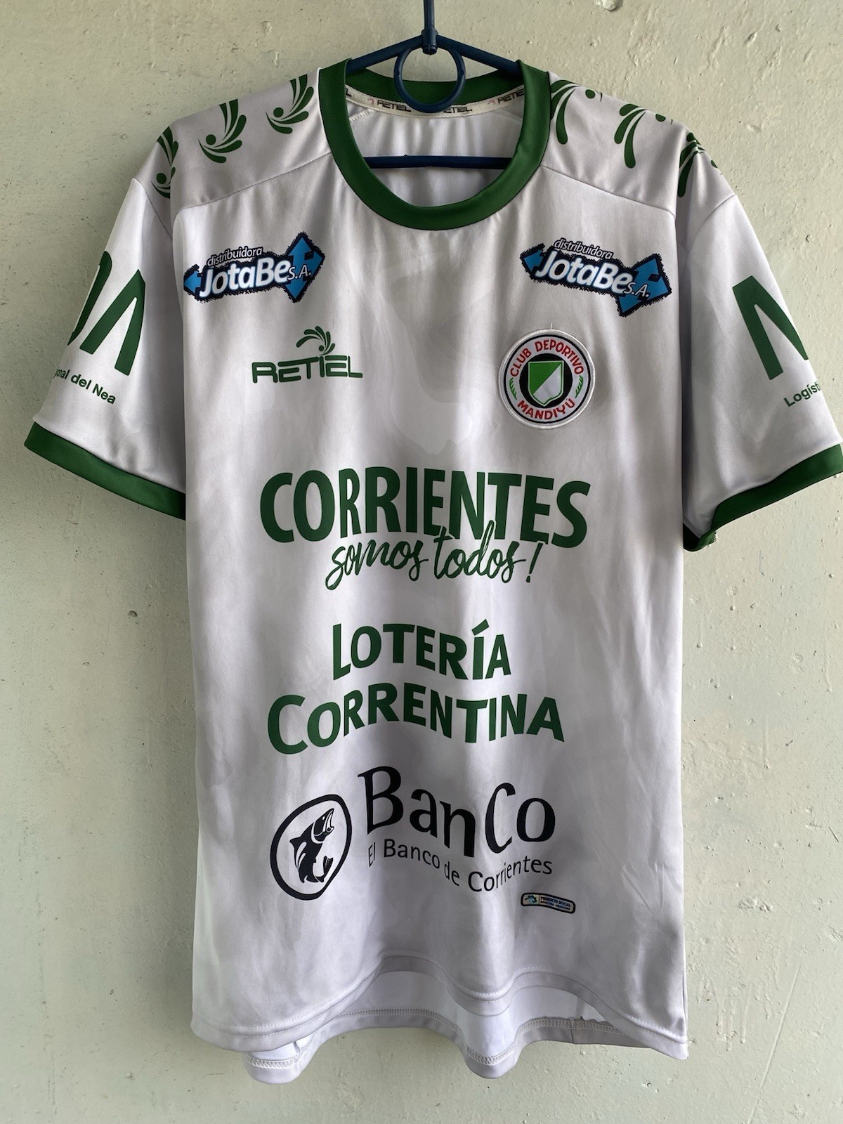 CLUB DEPORTIVO MANDIYU ARGENTINA FOOTBALL JERSEY SHIRT RETIEL SZ L MEN CAMISETA
