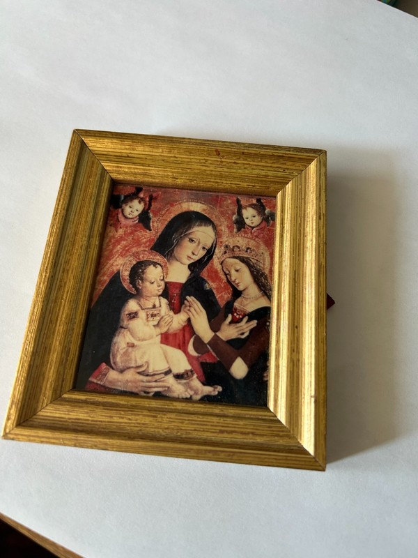 school of Bernardo di Betto  Mystical Marriage of  St Cathrine    tempera