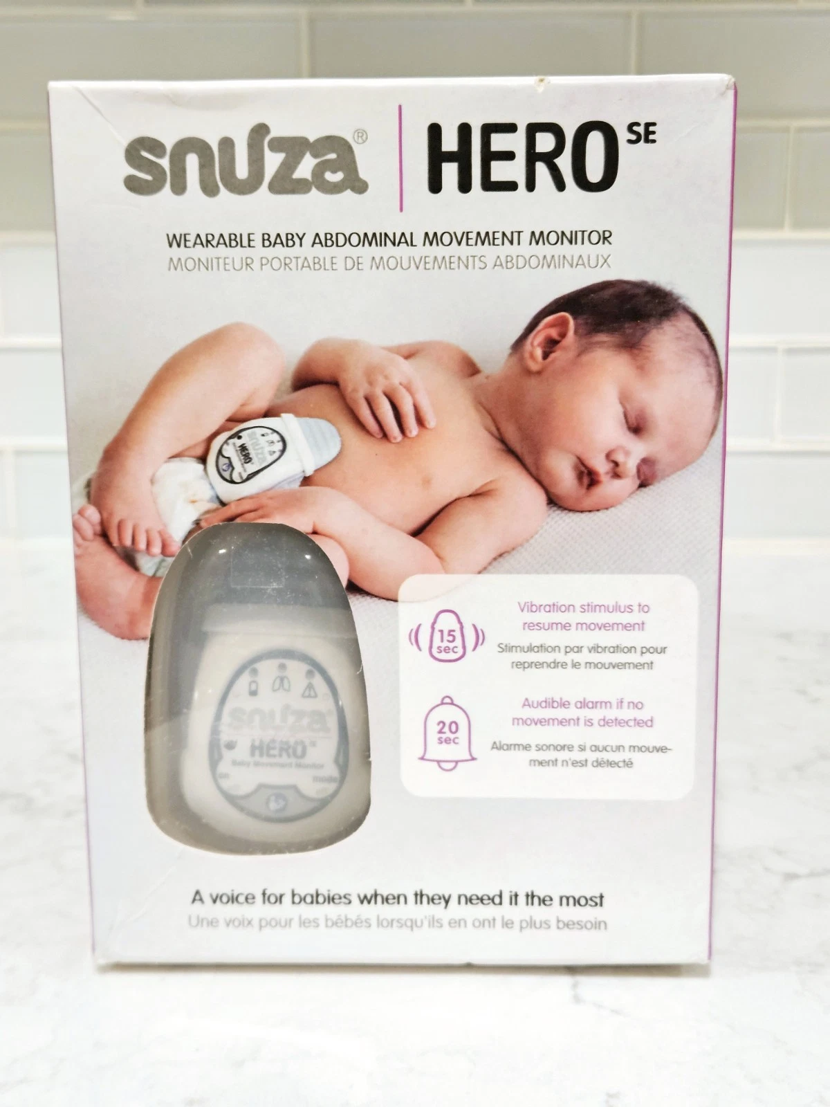 Snuza Hero SE Baby Movement Monitor Brand New Abdominal Movement Monitor
Opens in a new window or ta