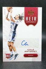 2020-21 NBA Panini Court Kings Heir Apparent Cole Anthony ROOKIE Sapphire 26/99