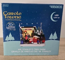 Rare Carole Towne Collection ~ Mr. Stanley's Tree Farm LED Lighted Village Scene